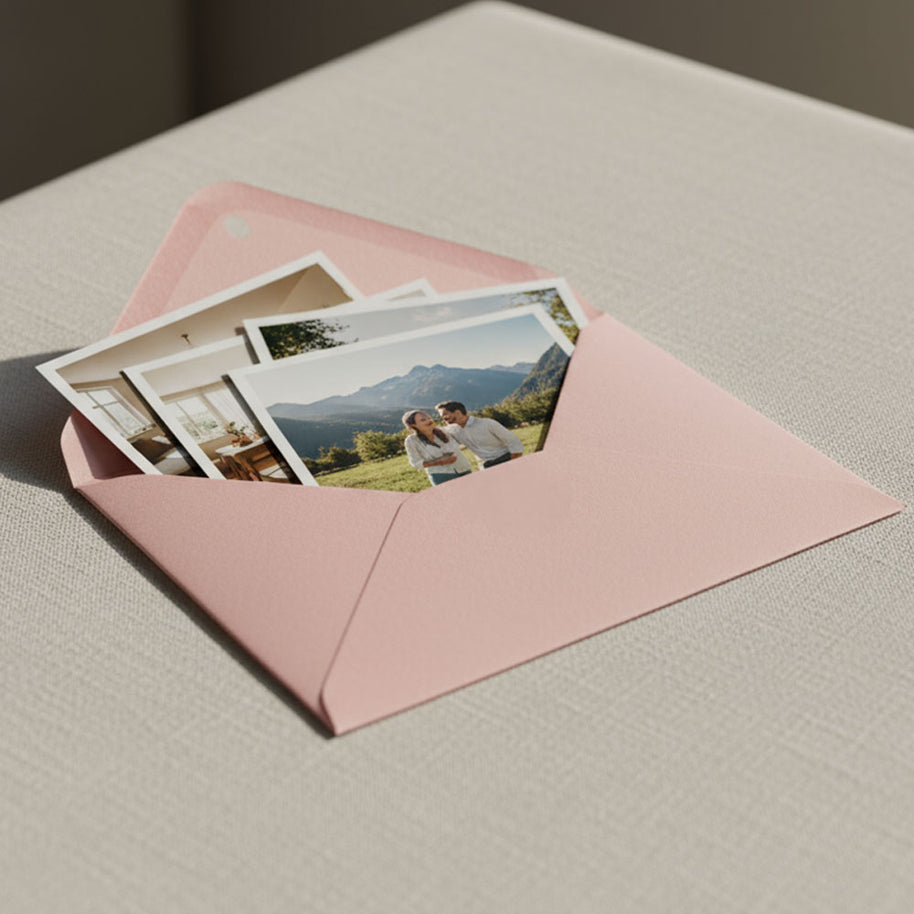 Upravené fotky v dárkové obálce